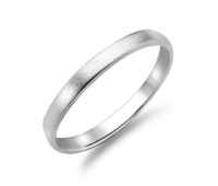 Silver Rings Small Matt Designed CSR-F2-02